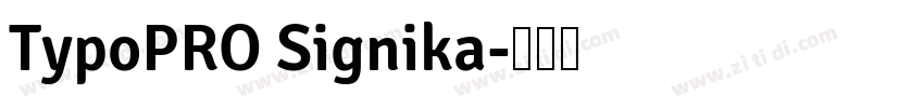 TypoPRO Signika字体转换